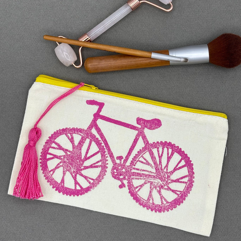 Accessory Pouch with Colored Zipper • Bike