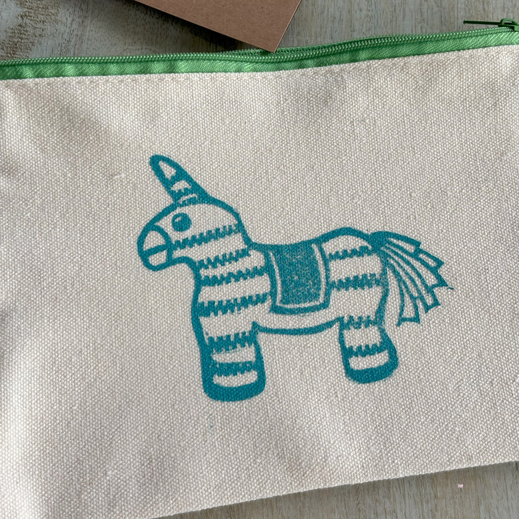 Accessory Pouch with Colored Zipper • Piñata •