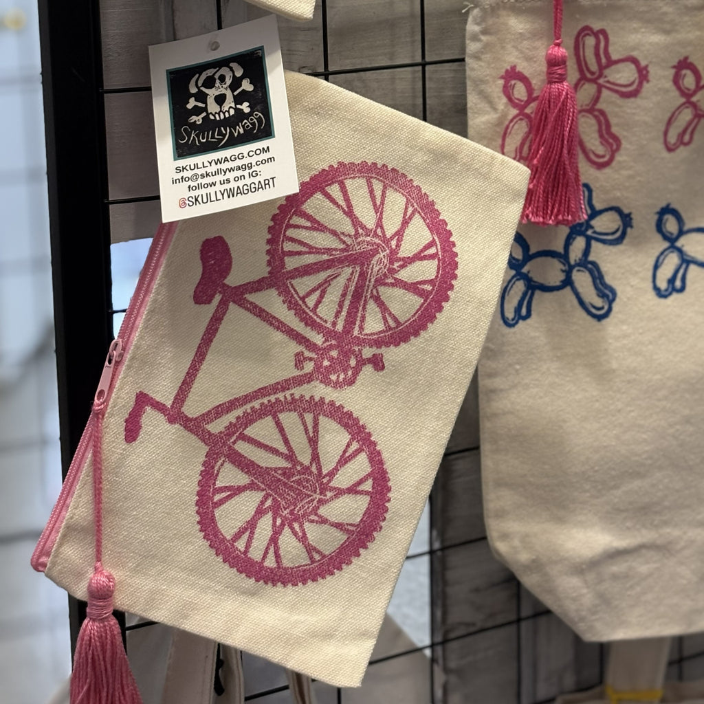 Accessory Pouch with Colored Zipper • Bike