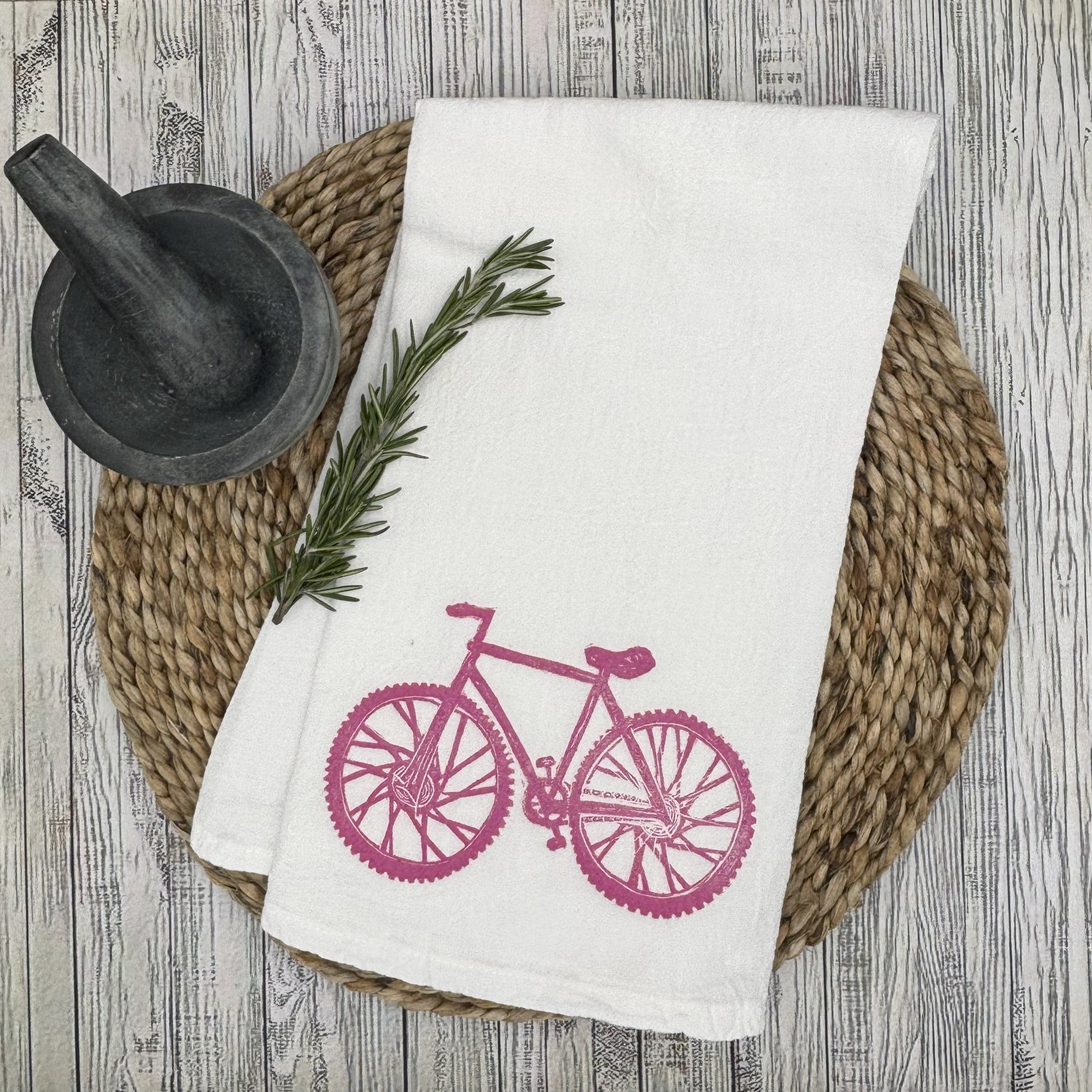 Flour Sack Kitchen Towel • Bike •