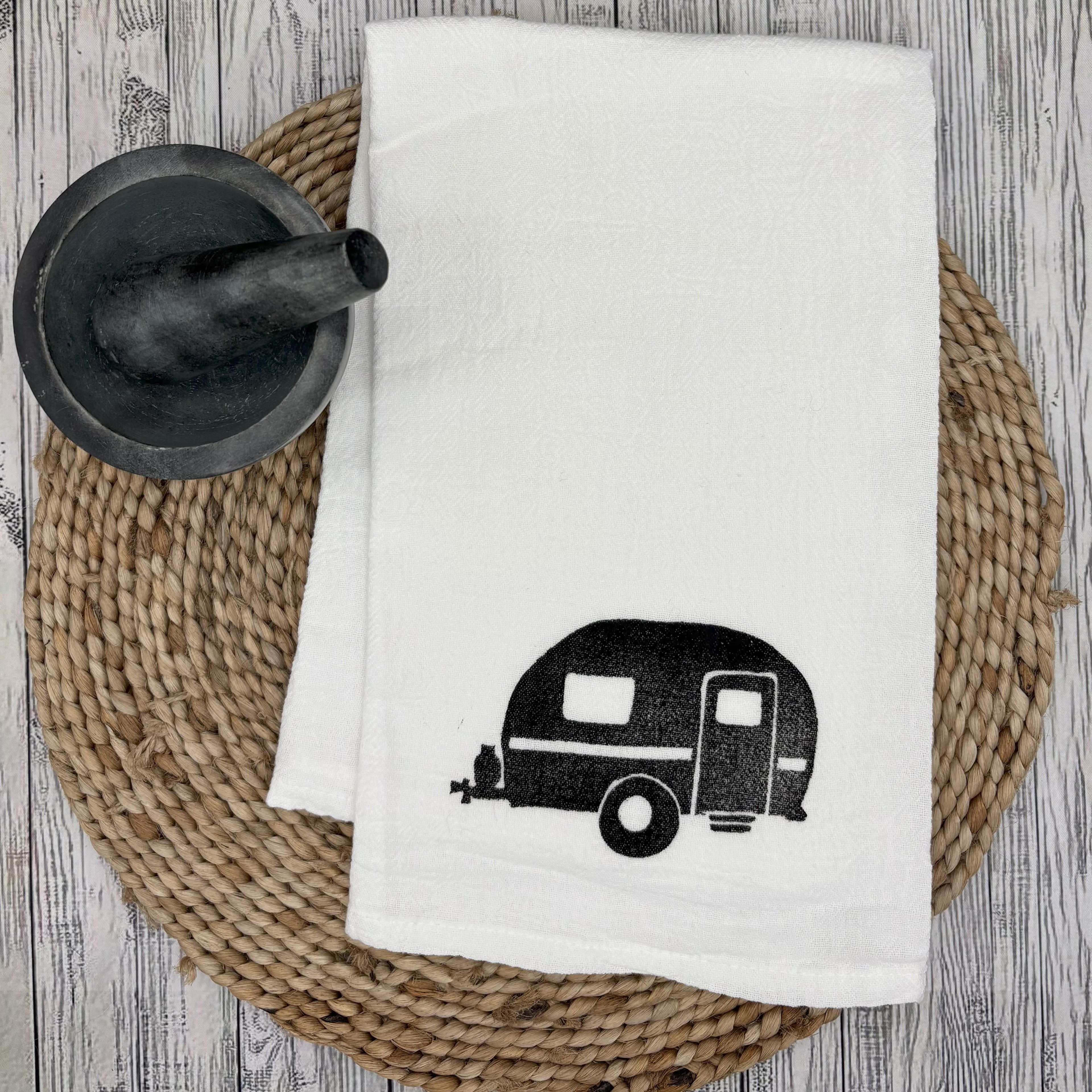 Flour Sack Kitchen Towel • Camper •