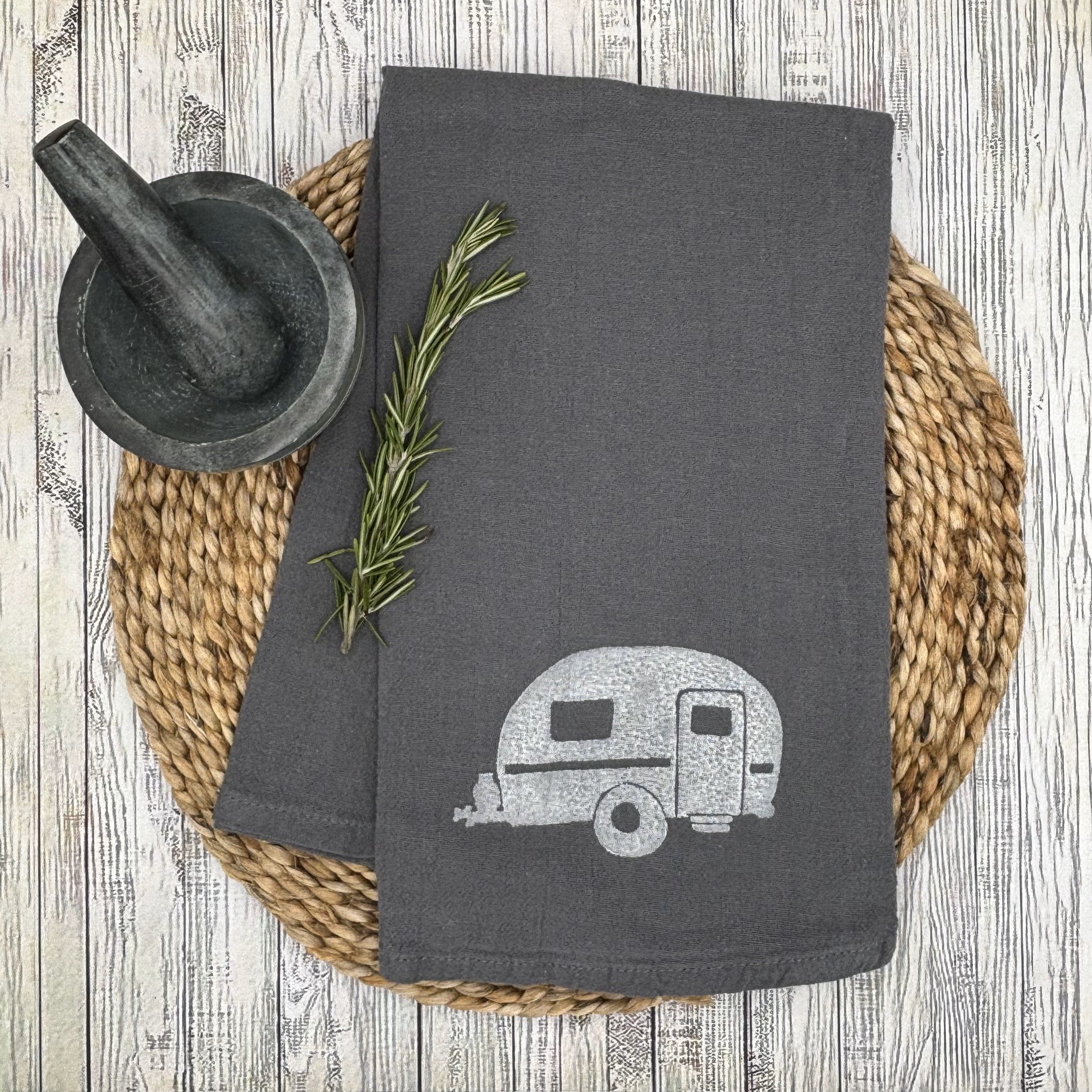 Flour Sack Kitchen Towel • Camper •