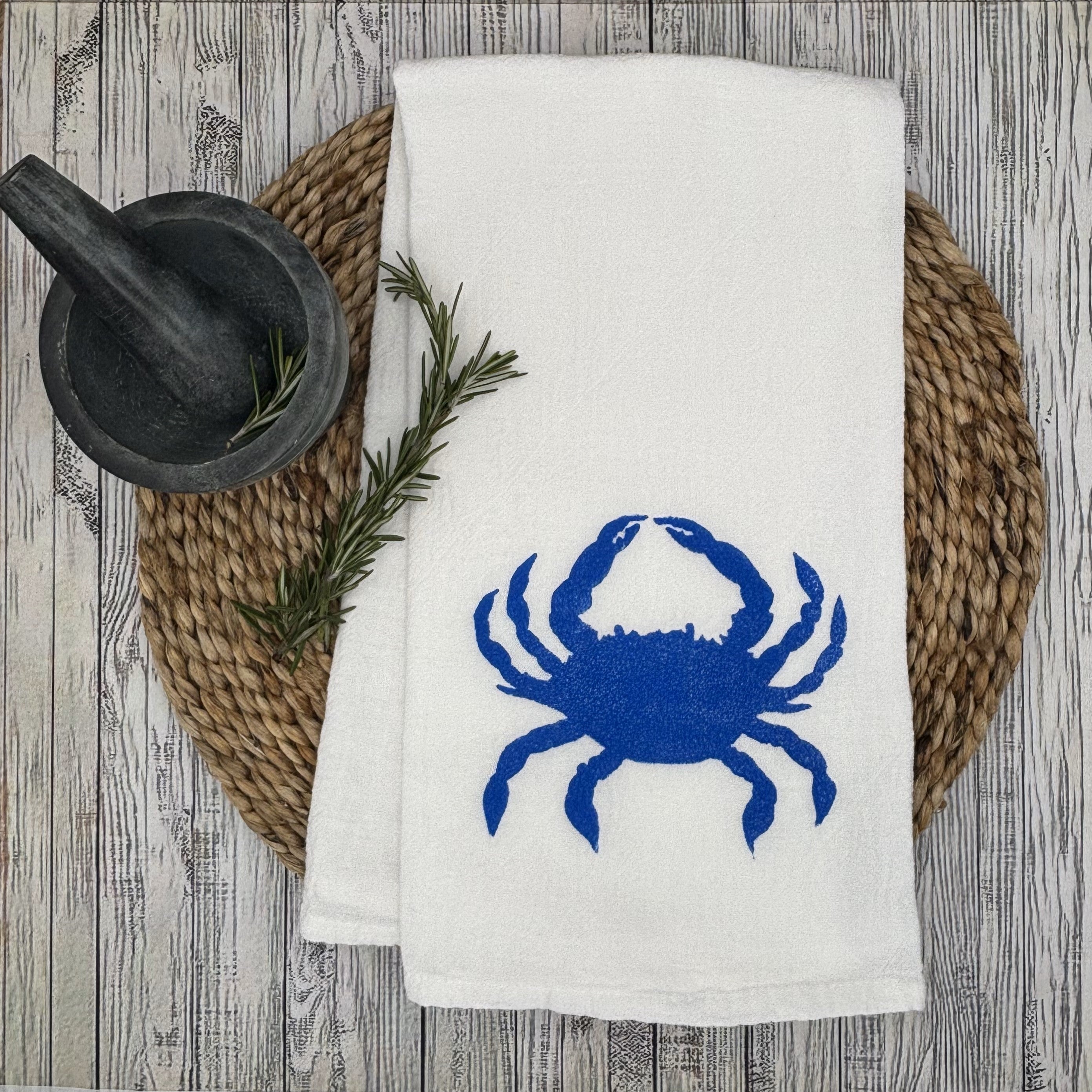 Flour Sack Kitchen Towel • Crab •