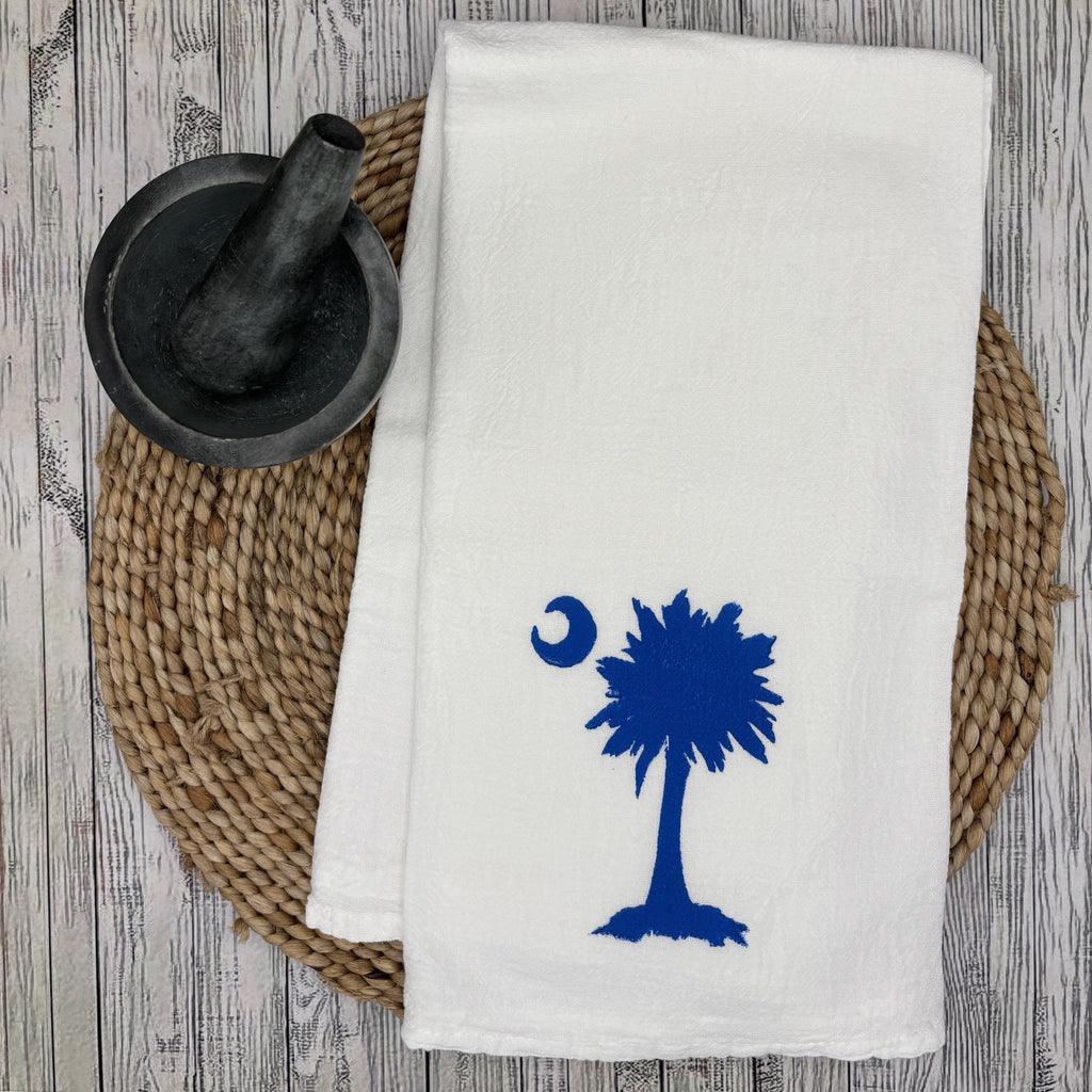 Flour Sack Kitchen Towel • Palmetto Moon •