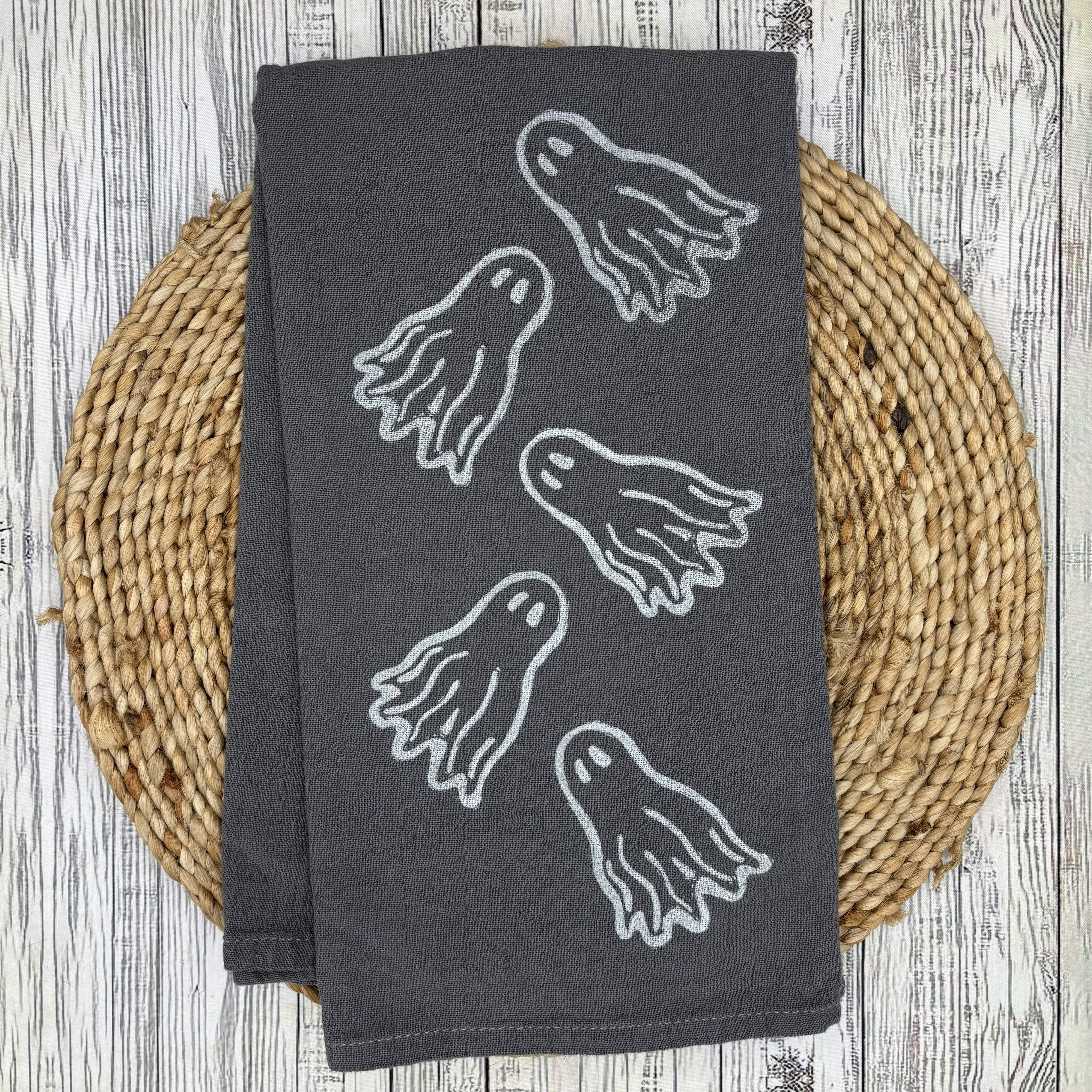 Flour Sack Kitchen Towel • Seasonal - Ghost •