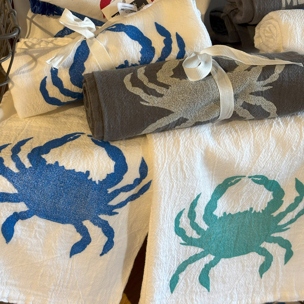 Flour Sack Kitchen Towel • Crab •
